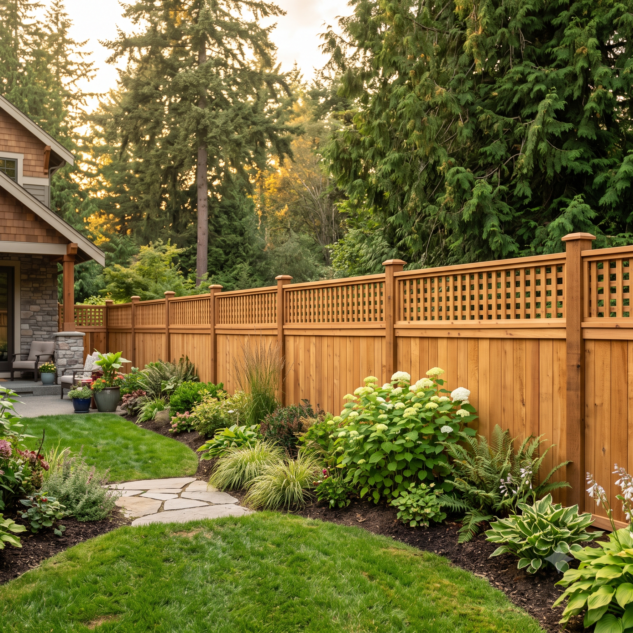 Cedar privacy fence installation in Greater Victoria BC