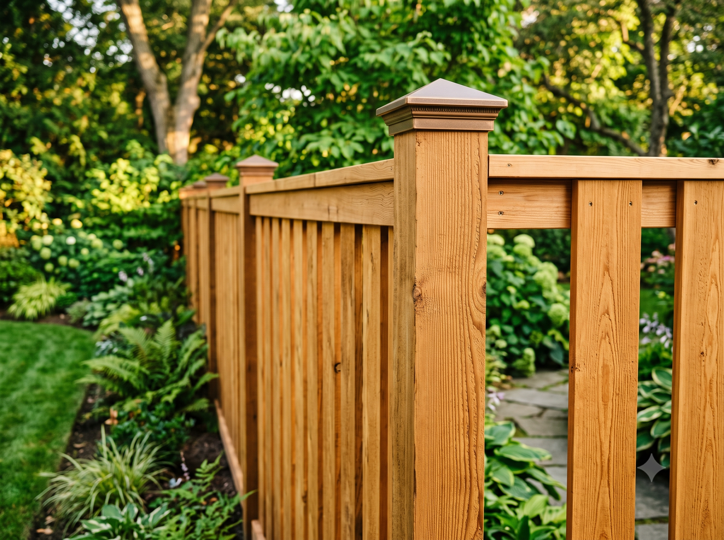 Cedar wood privacy fence installation in Victoria BC by StrongEdge